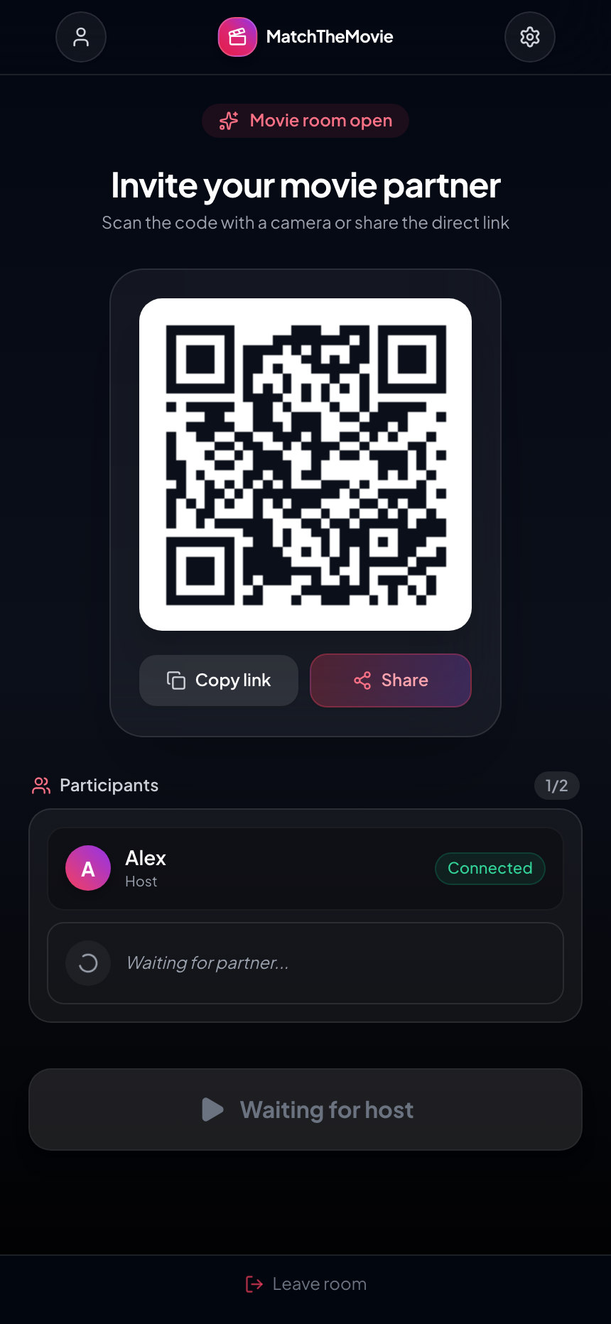 Lobby QR pairing