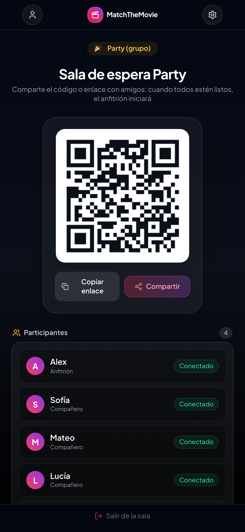 Party Mode Lobby