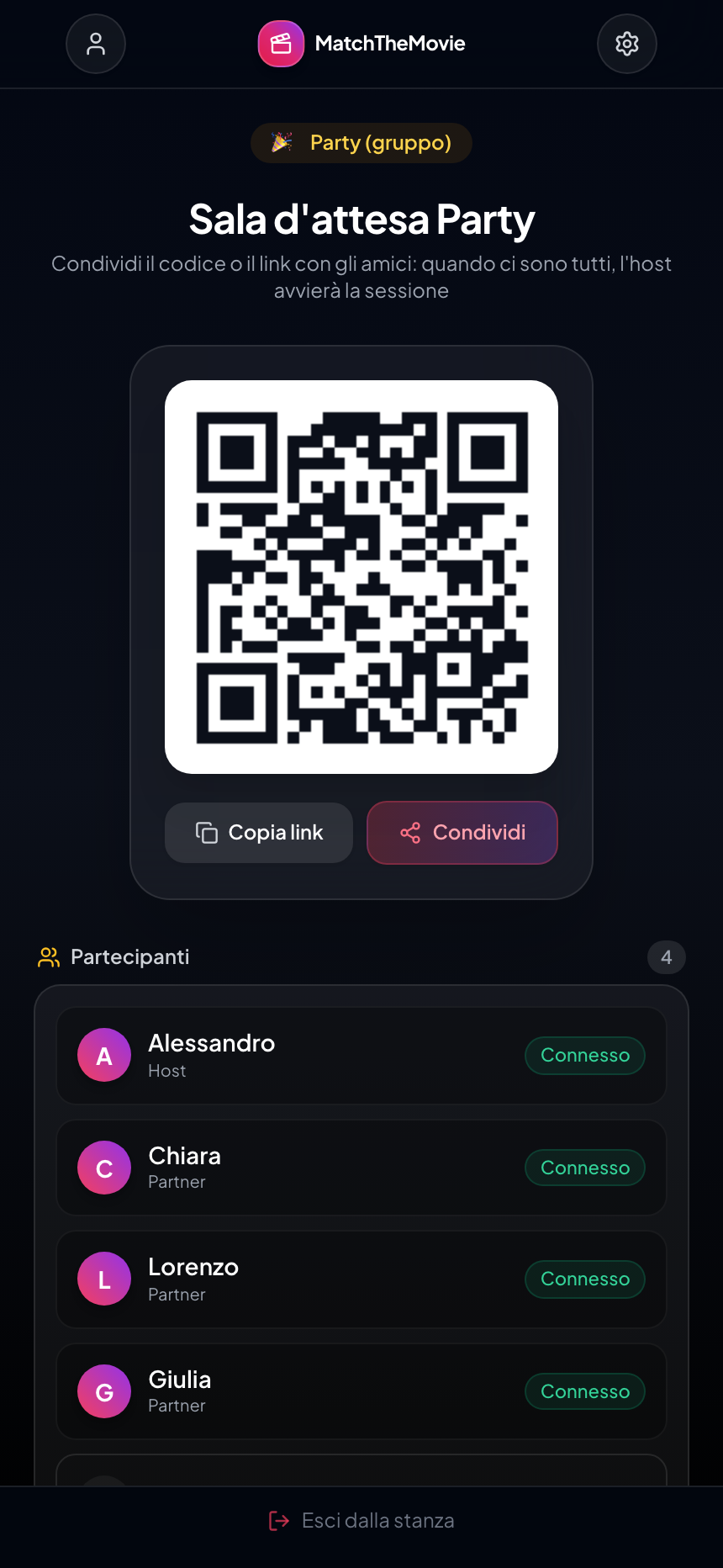 Party Mode Lobby